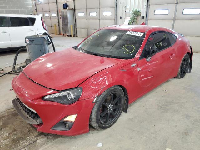 JF1ZNAA10D1720684 - 2013 TOYOTA SCION FR-S RED photo 2