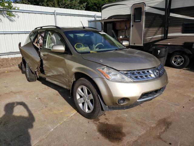 JN8AZ08T76W412919 - 2006 NISSAN MURANO GOLD photo 1