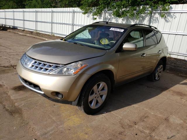 JN8AZ08T76W412919 - 2006 NISSAN MURANO GOLD photo 2