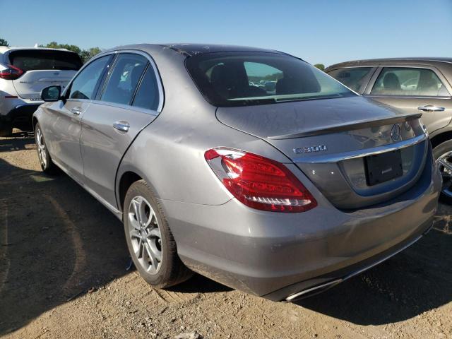 55SWF4KB2GU141449 - 2016 MERCEDES-BENZ C 300 4MAT SILVER photo 3