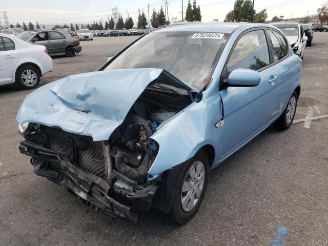 KMHCM3AC2AU169079 - 2010 HYUNDAI ACCENT BLU BLUE photo 2