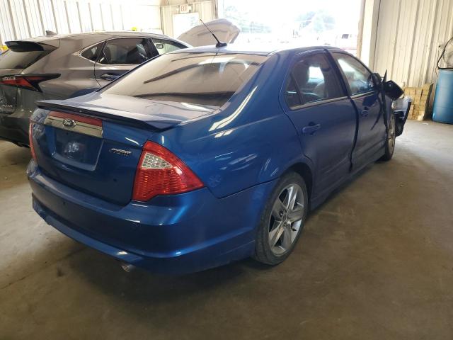 3FAHP0KC3BR249889 - 2011 FORD FUSION SPO BLUE photo 4