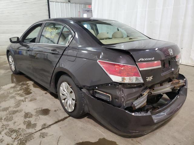 1HGCP2F32BA043680 - 2011 HONDA ACCORD LX MAROON photo 3