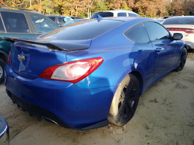 KMHHT6KD6AU031031 - 2010 HYUNDAI GENESIS CO BLUE photo 4