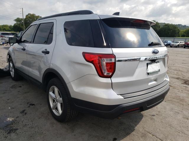 1FM5K7B81JGC63968 - 2018 FORD EXPLORER SILVER photo 3