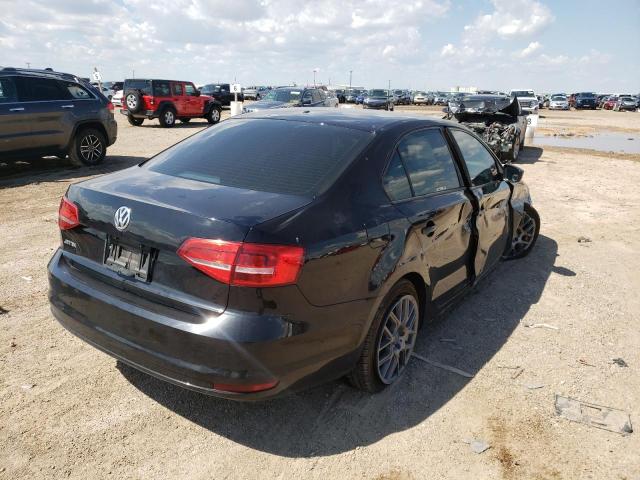 3VW2K7AJXFM415848 - 2015 VOLKSWAGEN JETTA BASE 黑色 照片 4
