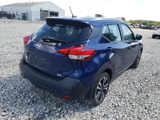 3N1CP5CU3KL531786 - 2019 NISSAN KICKS S BLUE photo 4