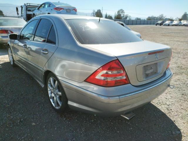 WDBRF40J35F638252 - 2005 MERCEDES-BENZ C 230K SPO BEIGE photo 3