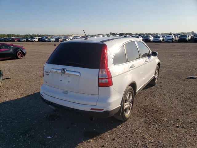 5J6RE3H73BL045747 - 2011 HONDA CR-V EXL WHITE photo 4