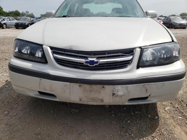 2G1WF52E339218628 - 2003 CHEVROLET IMPALA SILVER photo 9