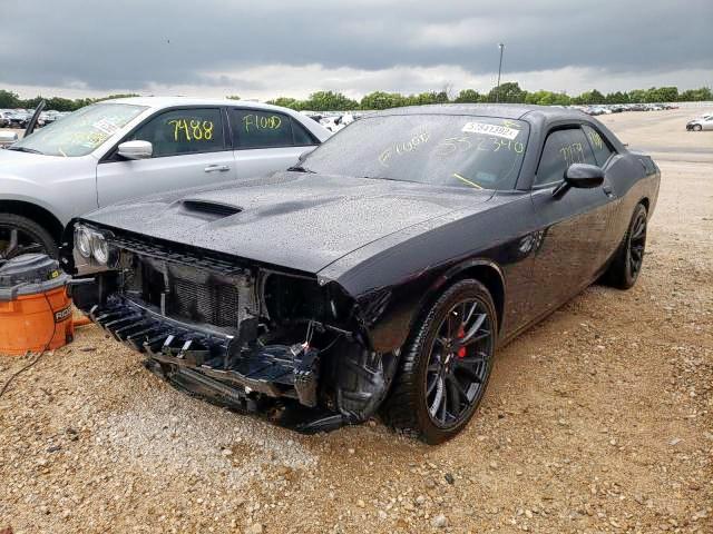 2C3CDZBT9KH552340 - 2019 DODGE CHALLENGER BLACK photo 2