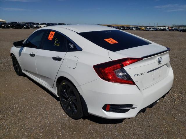 2HGFC2F81KH016380 - 2019 HONDA CIVIC SPOR WHITE photo 3