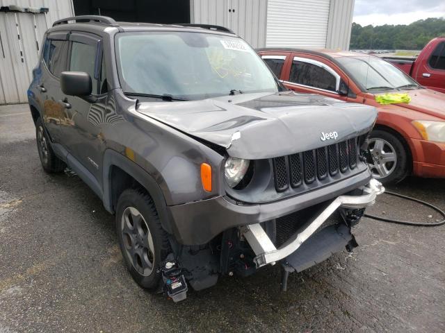 ZACCJBAB5HPE60525 - 2017 JEEP RENEGADE S GRAY photo 1