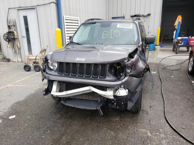 ZACCJBAB5HPE60525 - 2017 JEEP RENEGADE S GRAY photo 9
