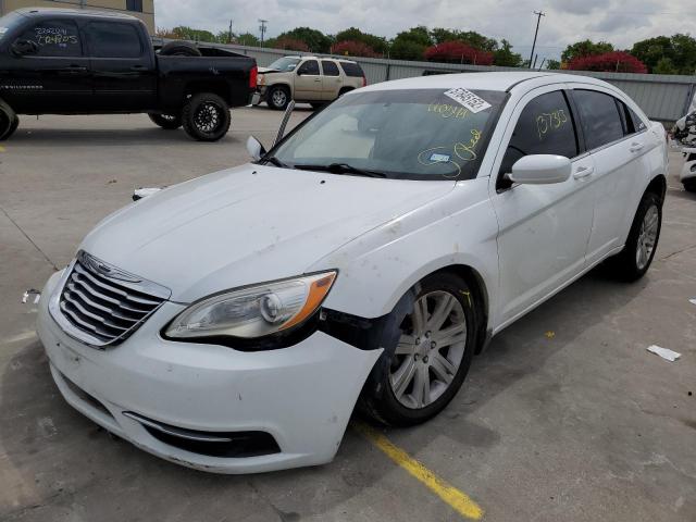 1C3CCBAB1DN660349 - 2013 CHRYSLER 200 LX WHITE photo 2