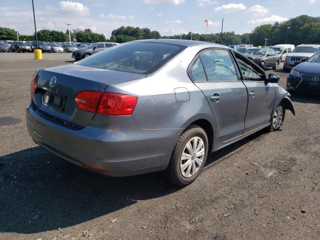 3VW2K7AJ4EM298590 - 2014 VOLKSWAGEN JETTA BASE 灰色 照片 4
