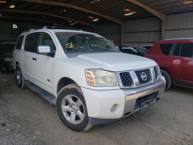 5N1AA08A56N729696 - 2006 NISSAN ARMADA SE WHITE photo 1