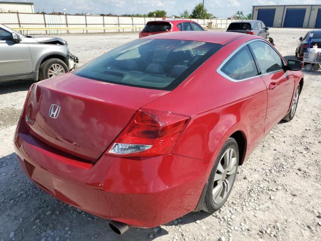 1HGCS1B39CA012474 - 2012 HONDA ACCORD LX RED photo 4