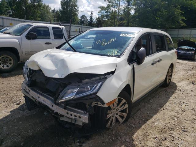 5FNRL6H27JB026458 - 2018 HONDA ODYSSEY LX WHITE photo 2