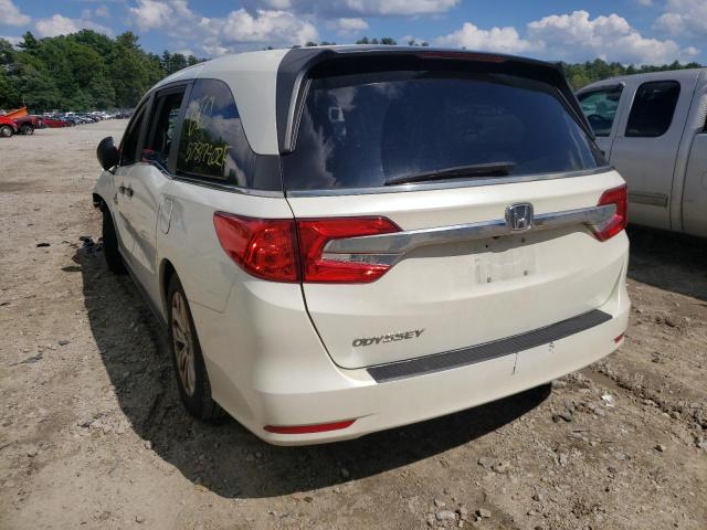 5FNRL6H27JB026458 - 2018 HONDA ODYSSEY LX WHITE photo 3