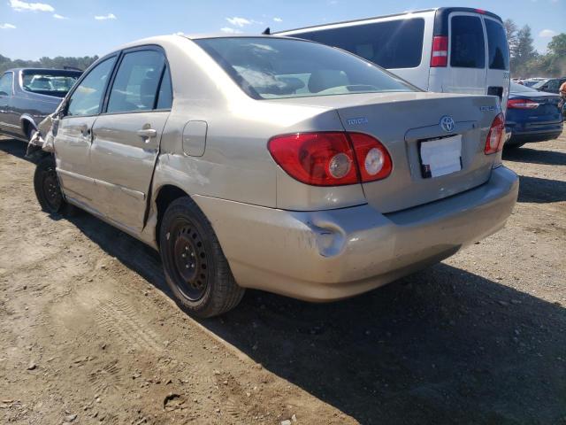 2T1BR30E18C937548 - 2008 TOYOTA COROLLA CE BEIGE photo 3