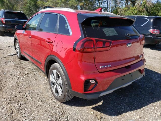 KNDCB3LC1L5424891 - 2020 KIA NIRO LX RED photo 3