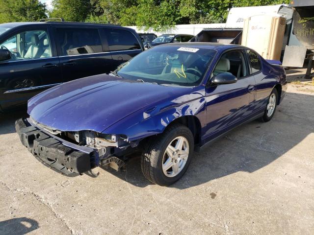 2G1WW12E159147215 - 2005 CHEVROLET MONTE CARL ლურჯი ფოტო 2