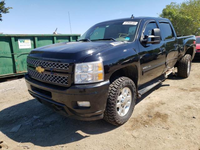 1GC1KYC84CF171365 - 2012 CHEVROLET SILVERADO BLACK photo 2