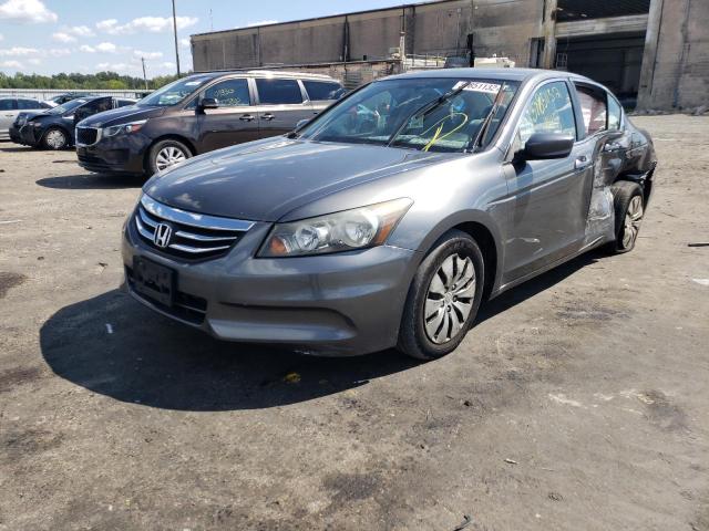 1HGCP2F32CA080911 - 2012 HONDA ACCORD LX GRAY photo 2