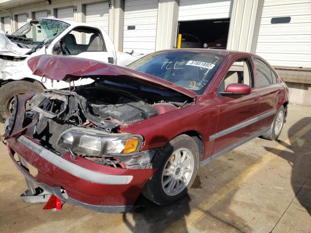 YV1RS61T242320406 - 2004 VOLVO S60 RED photo 2