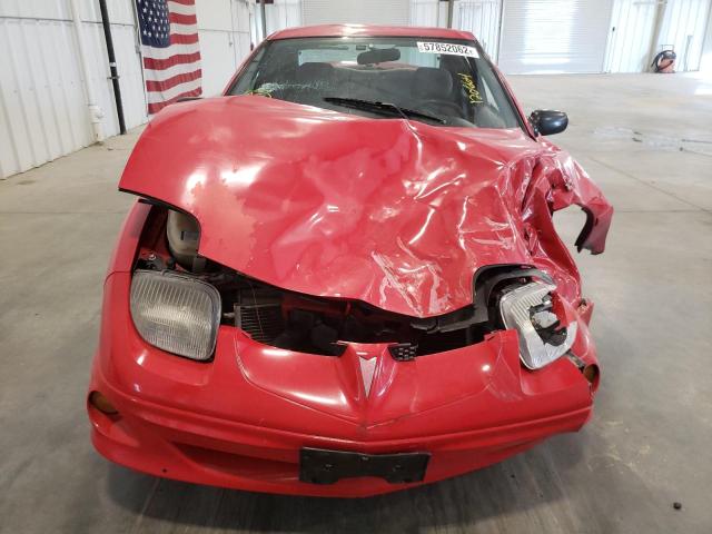 1G2JB1245Y7364362 - 2000 PONTIAC SUNFIRE SE RED photo 9