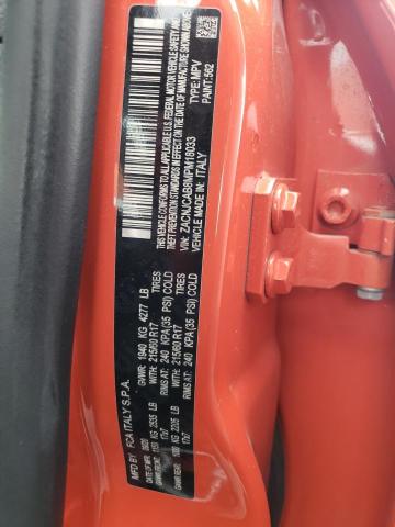 ZACNJCAB8MPM18033 - 2021 JEEP RENEGADE S ORANGE photo 10