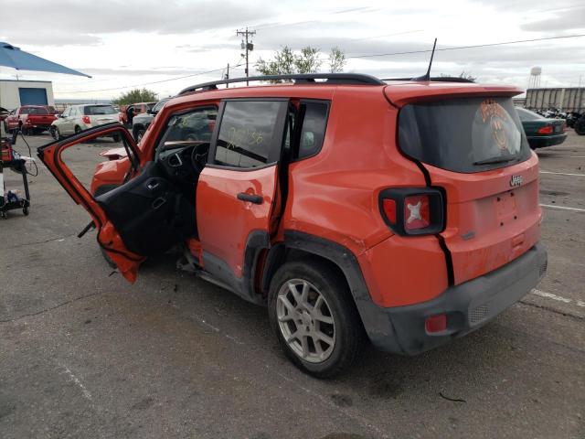 ZACNJCAB8MPM18033 - 2021 JEEP RENEGADE S ORANGE photo 3