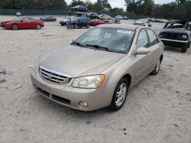 KNAFE121545020287 - 2004 KIA SPECTRA LX BEIGE photo 2