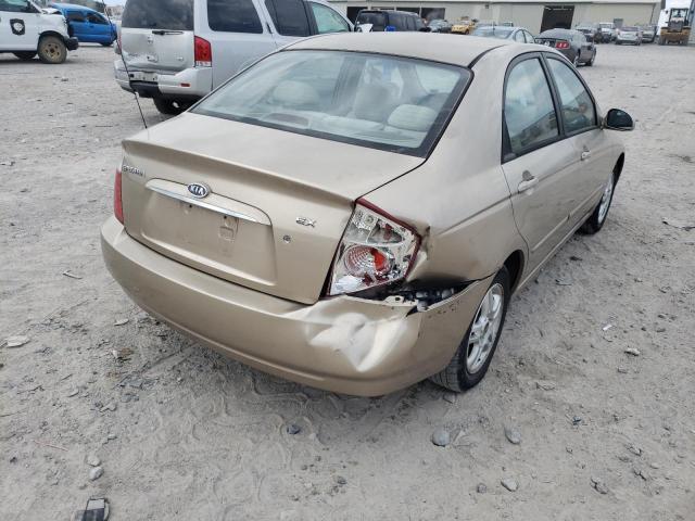 KNAFE121545020287 - 2004 KIA SPECTRA LX BEIGE photo 9