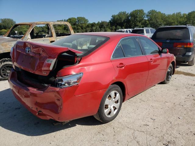 4T1BE46K97U155493 - 2007 TOYOTA CAMRY CE RED photo 4