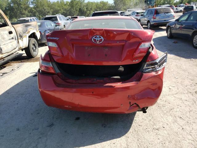 4T1BE46K97U155493 - 2007 TOYOTA CAMRY CE RED photo 9