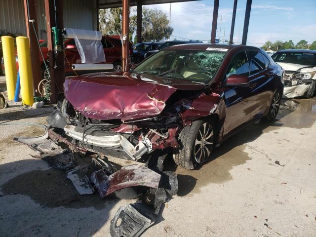 19UUB1F31FA028011 - 2015 ACURA TLX Kasztanowy zdjęcie 2