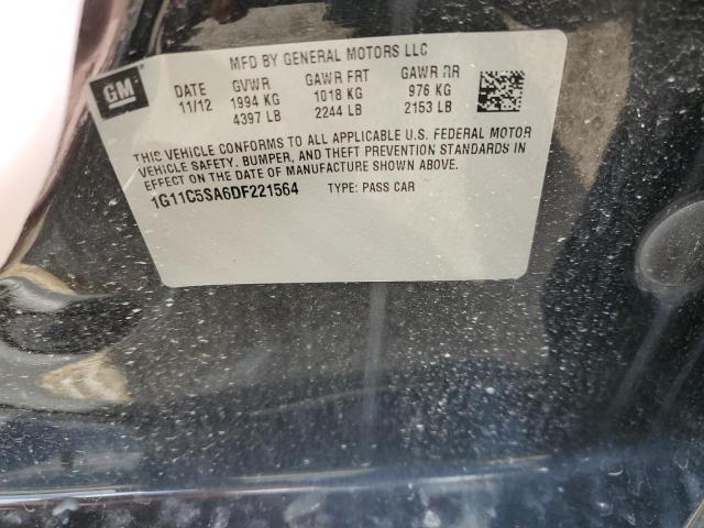 1G11C5SA6DF221564 - 2013 CHEVROLET MALIBU 1LT 灰色 照片 10