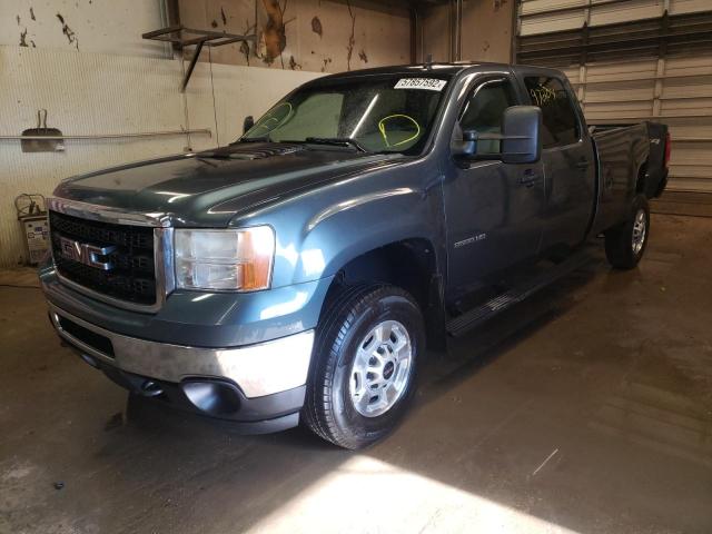 1GT120CG5BF159085 - 2011 GMC SIERRA TEAL photo 2