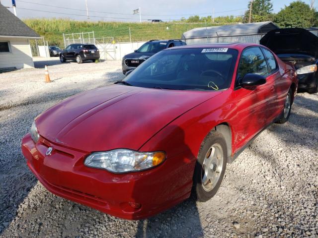 2G1WW12E749195297 - 2004 CHEVROLET MONTE CARL წითელი ფოტო 2