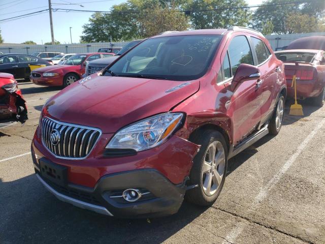 KL4CJCSB7FB105751 - 2015 BUICK ENCORE MAROON photo 2