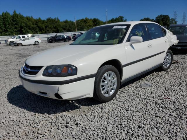 2G1WF52E339404587 - 2003 CHEVROLET IMPALA WHITE photo 2