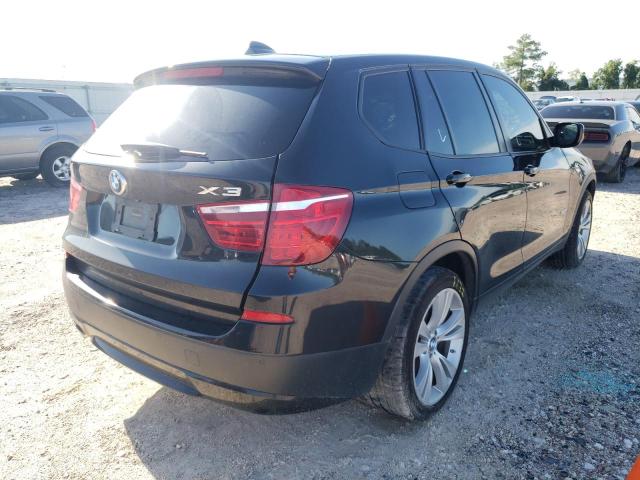 5UXWX7C57E0E80603 - 2014 BMW X3 XDRIVE3 BLACK photo 4