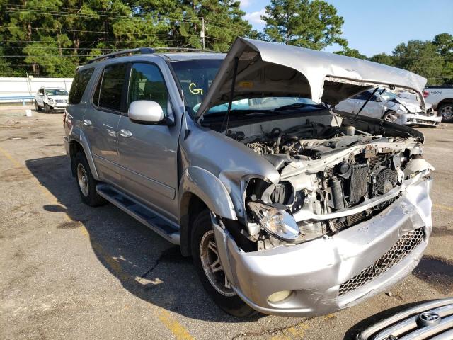 5TDZT38A13S184783 - 2003 TOYOTA SEQUOIA SILVER photo 1