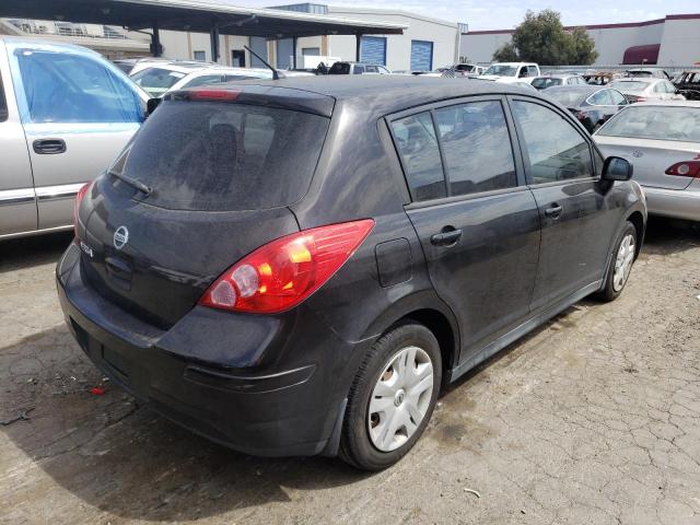 3N1BC1CP4BL427835 - 2011 NISSAN VERSA BLACK photo 4