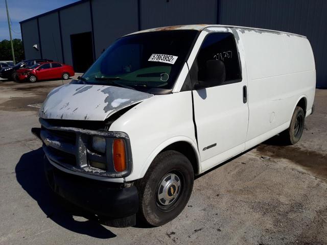 1GCFG15W211117261 - 2001 CHEVROLET EXPRESS WHITE photo 2