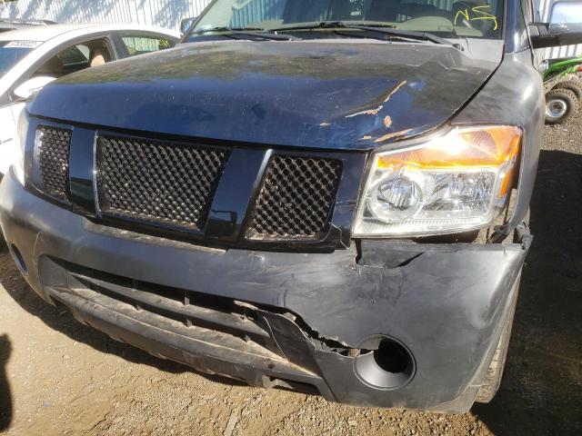 5N1AA08D18N615336 - 2008 NISSAN ARMADA SE BLUE photo 9