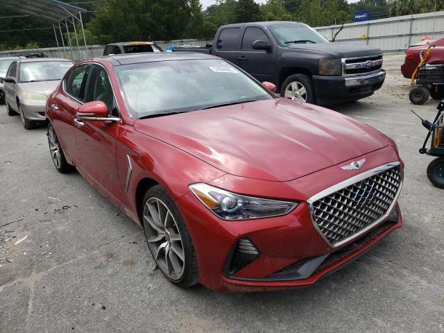 KMTG44LA1MU073585 - 2021 GENESIS G70 PRESTI RED photo 1