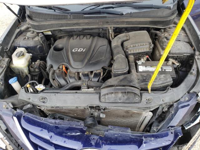 5NPEB4AC9DH635937 - 2013 HYUNDAI SONATA GLS BLUE photo 7